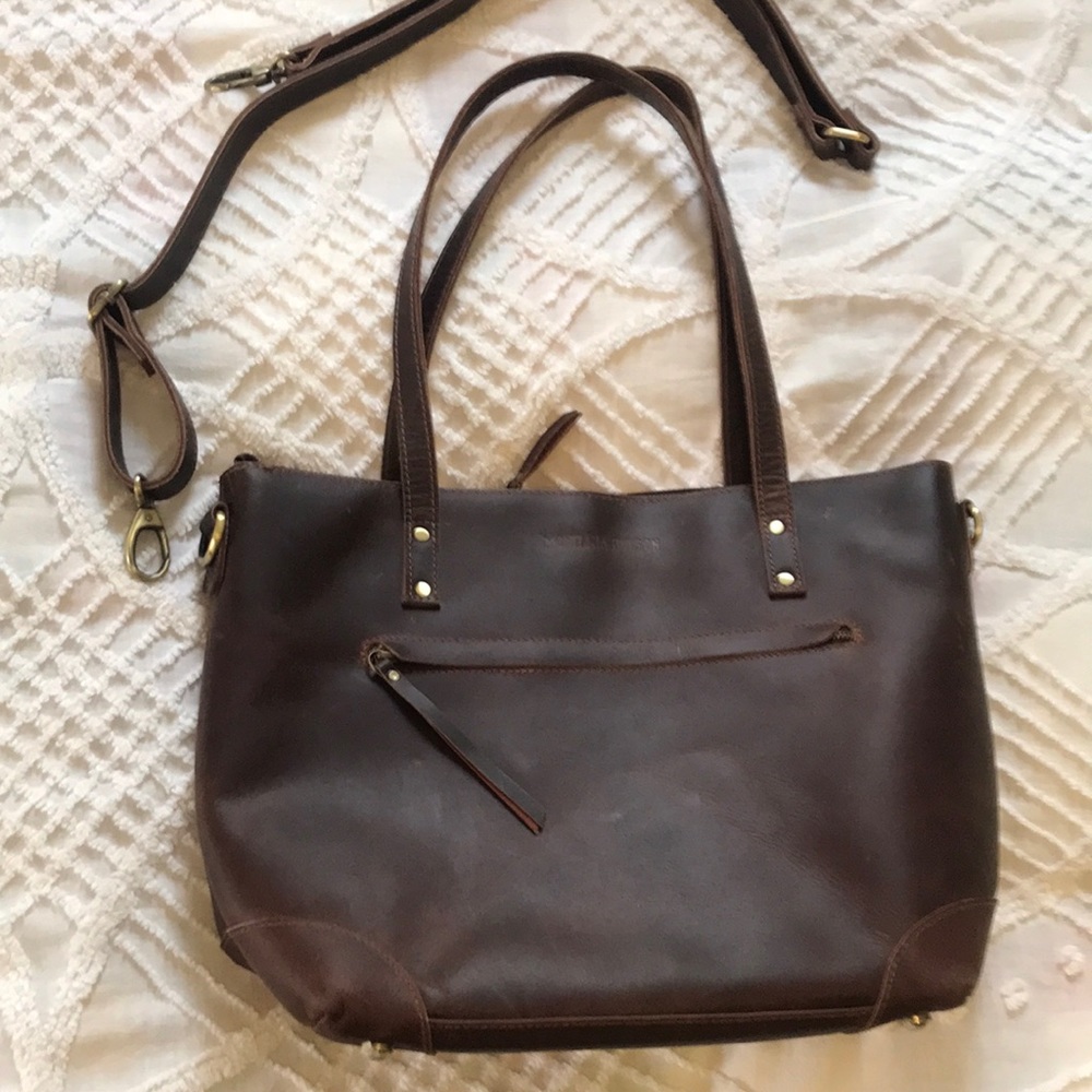 Montana Hudson Buffalo Leather Zip Tote